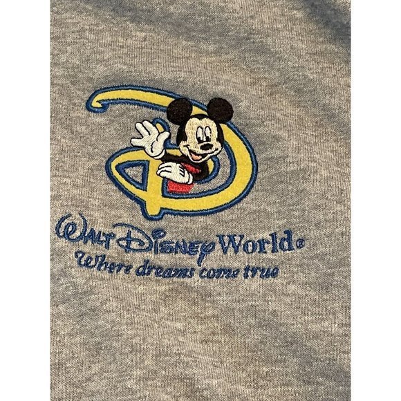 Walt Disney World Zip Up Hoodie Sweatshirt Toddler M “Where Dreams Come True" - Picture 3 of 8